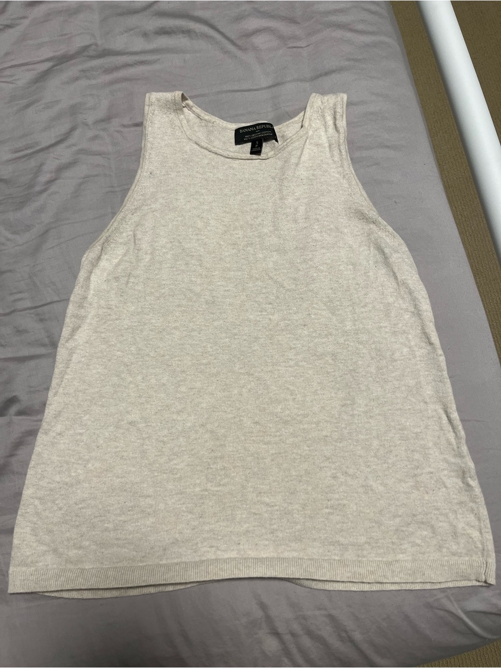 Banana Republic Light Cream Knit Tank